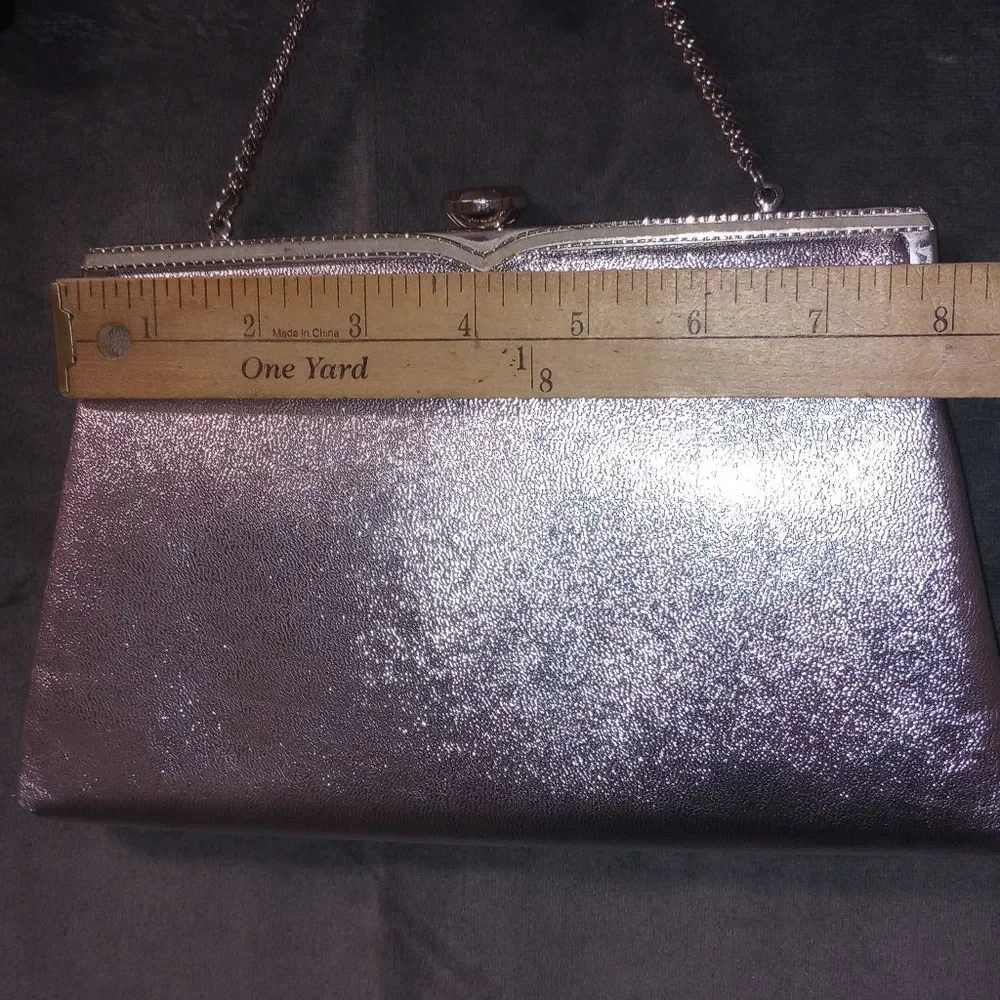 Vintage 60s Coblentz Original Silver Purse with Chain EUC